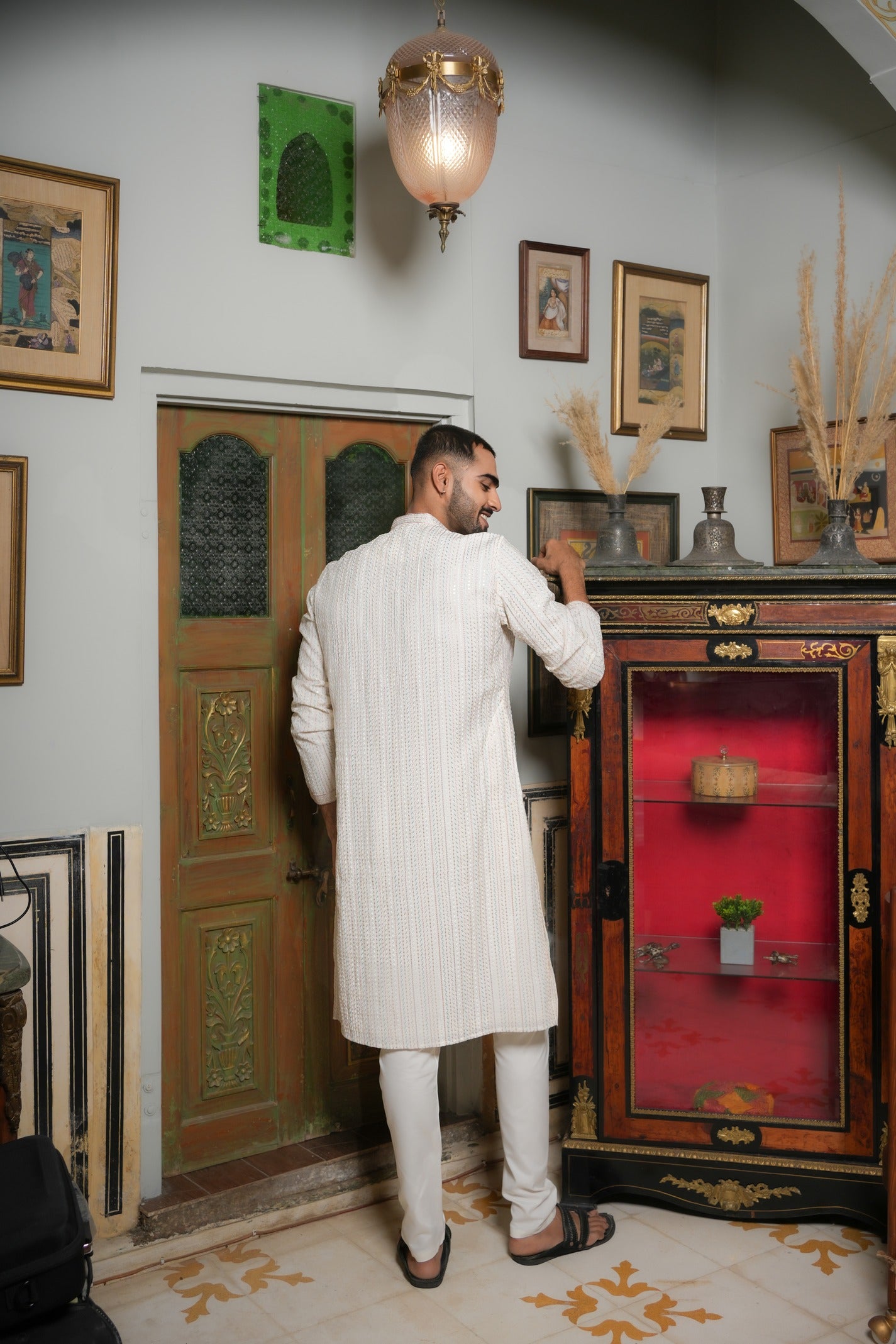 Festive Cream Kurta